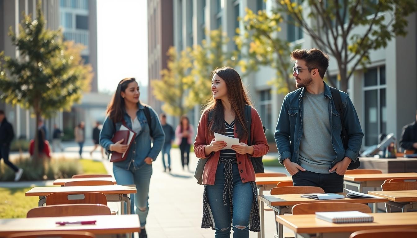Students working in research laboratory